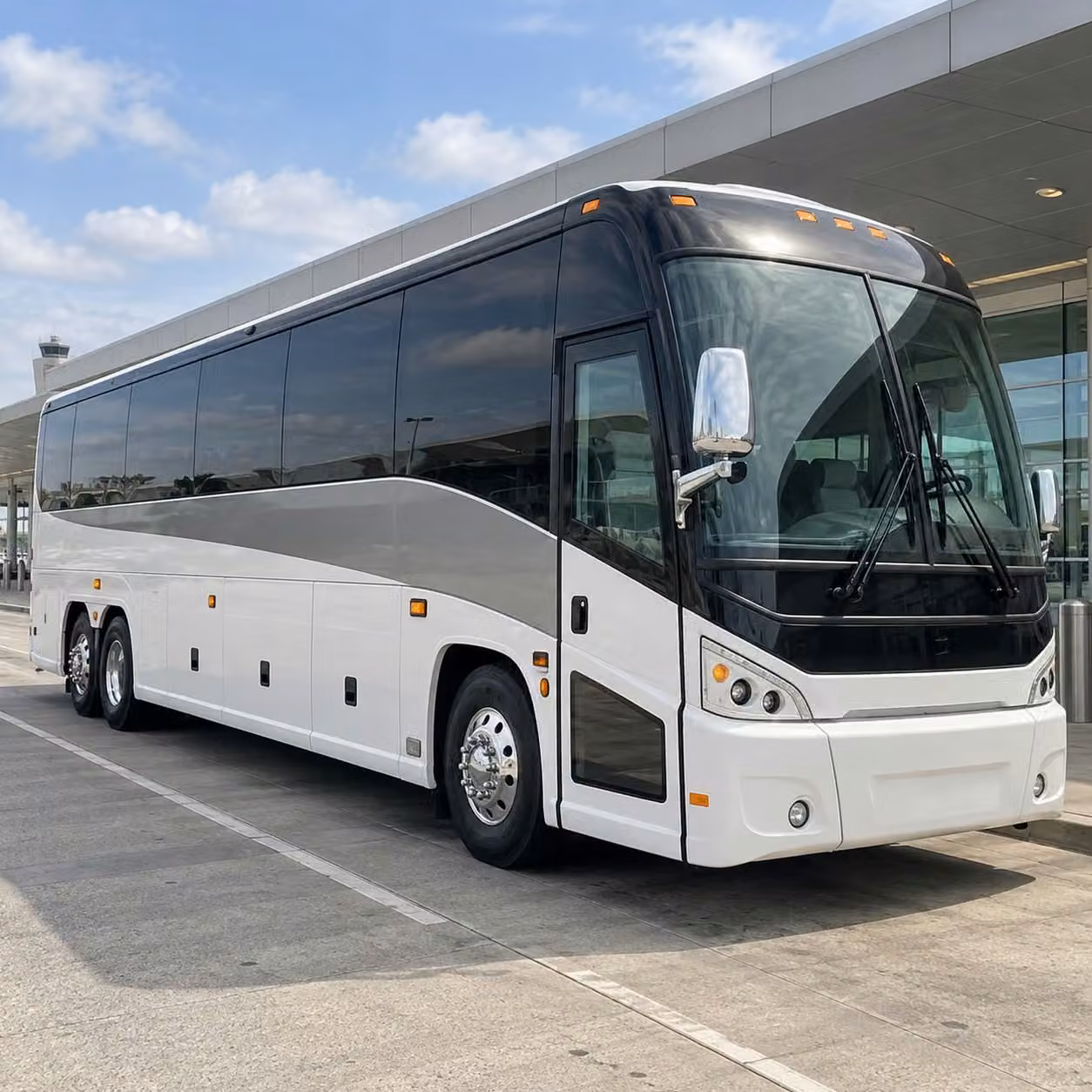 book a charter bus rental in medford for large prom groups traveling together