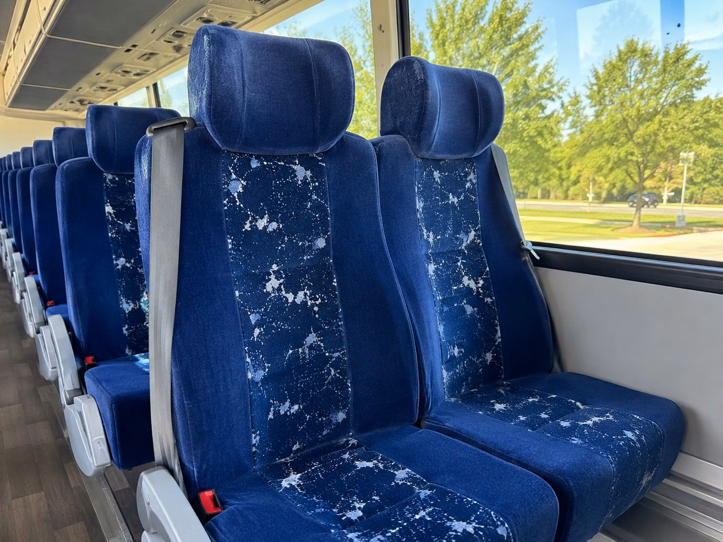 medford charter bus interior