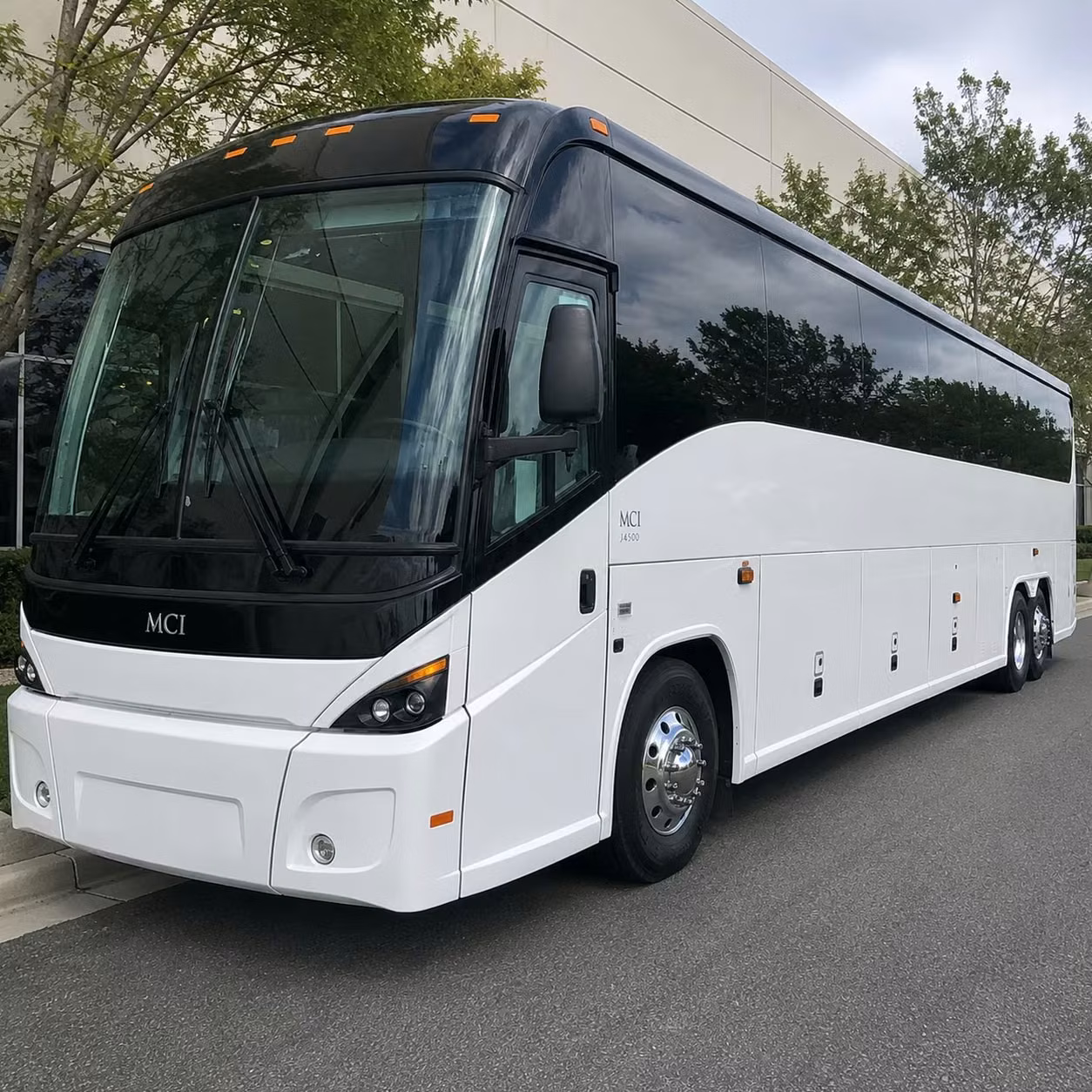 medford charter bus rental exterior