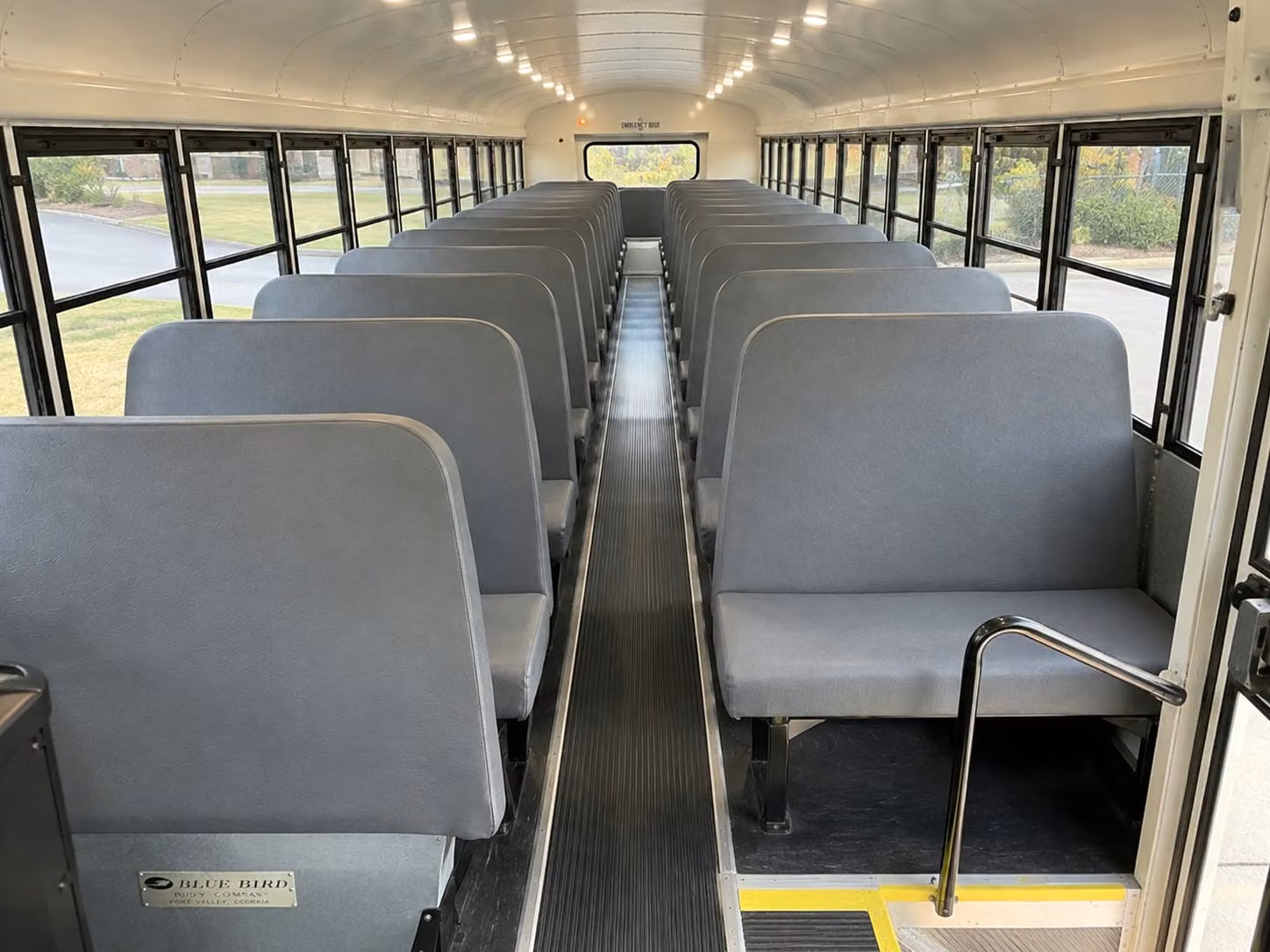 school bus interior